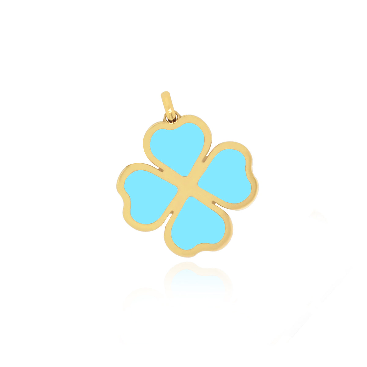 Turquoise Lucky Clover Charm – The Lovery