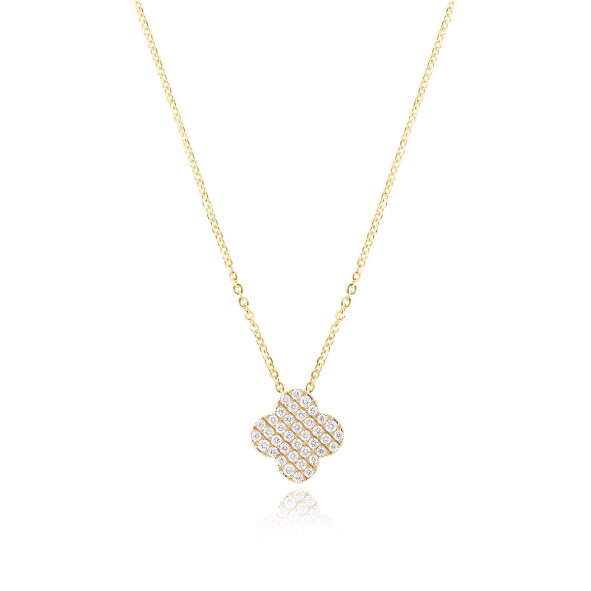 Diamond Clover Necklace – The Lovery