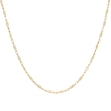 Gold Lace Chain Necklace