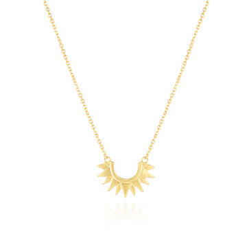 Gold Sunburst Necklace