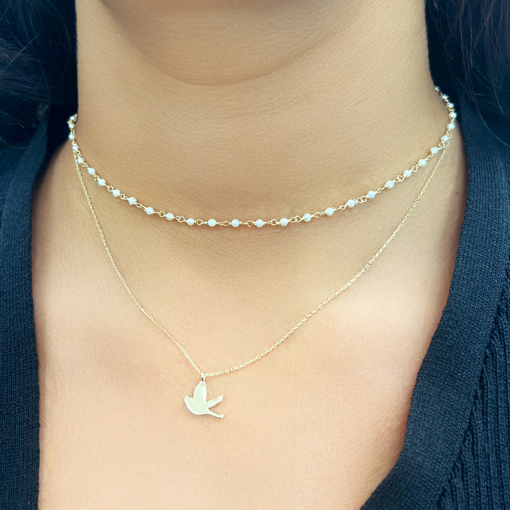 Gold Dove Necklace