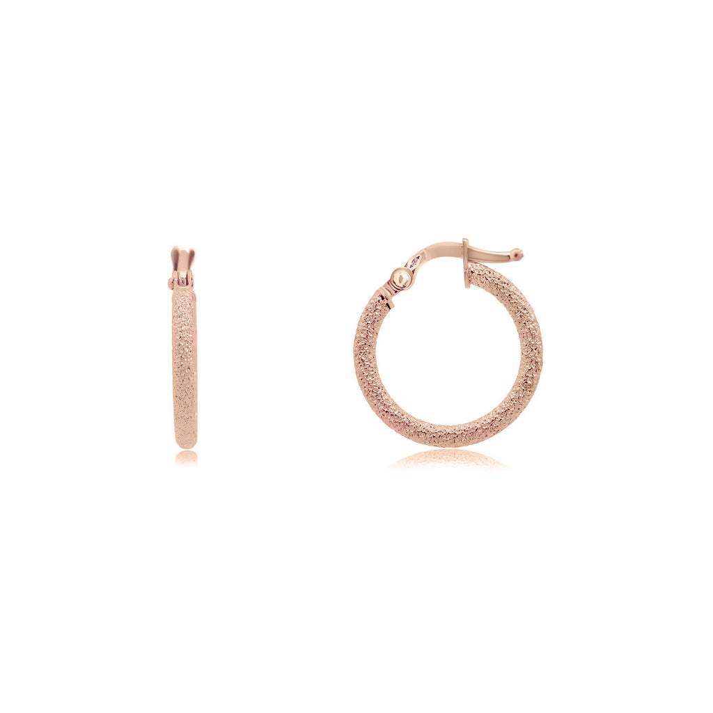 Mini Mesh Gold Hoop Earrings