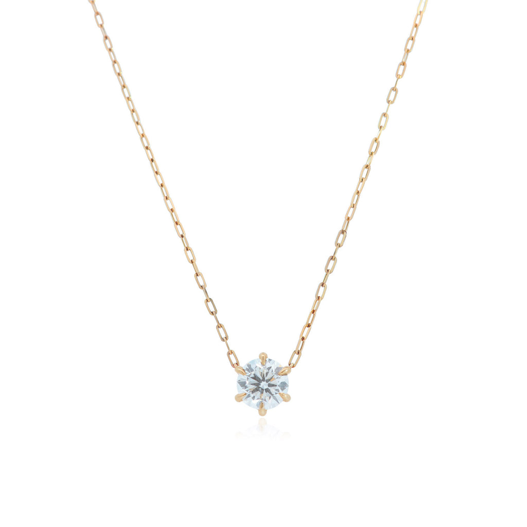 Round Diamond Solitaire Necklace
