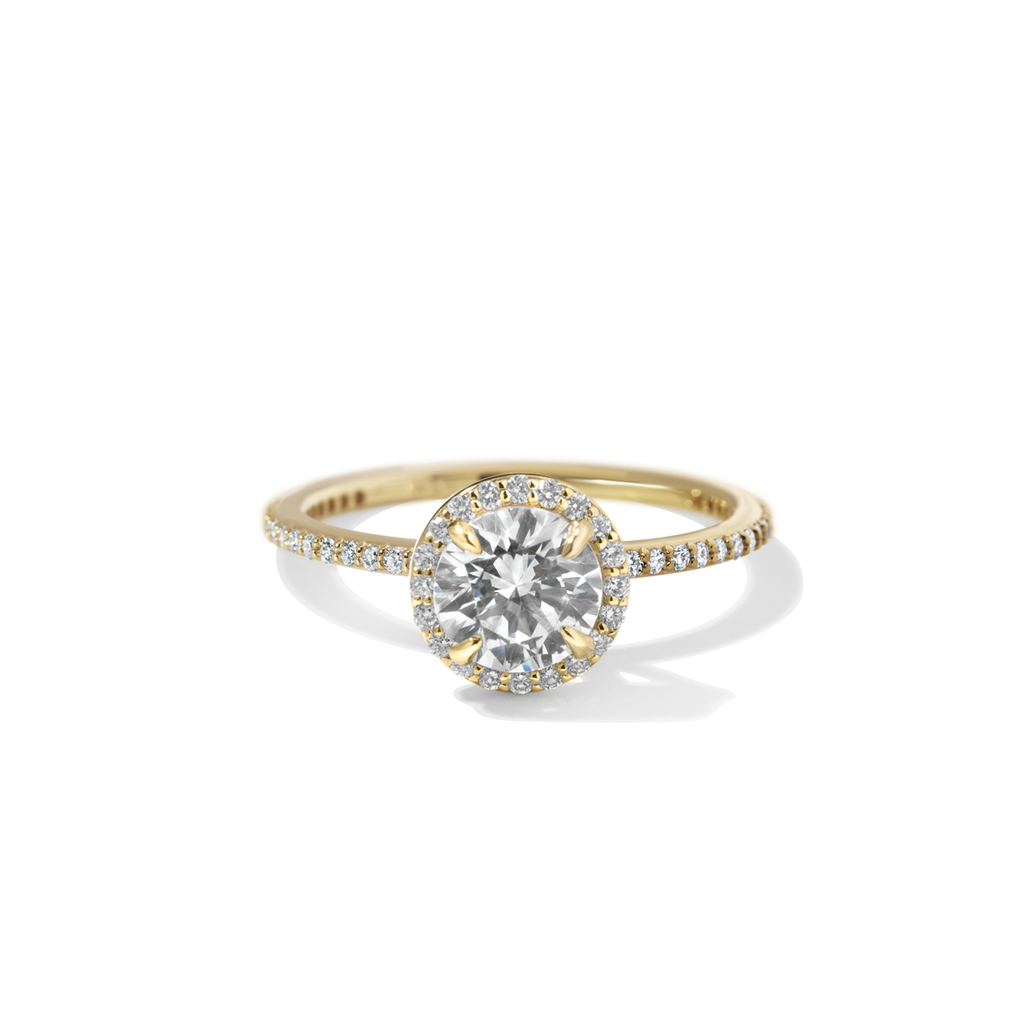 18K Yellow Gold Round