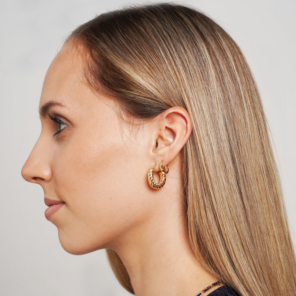 Twisted Hoop Earrings