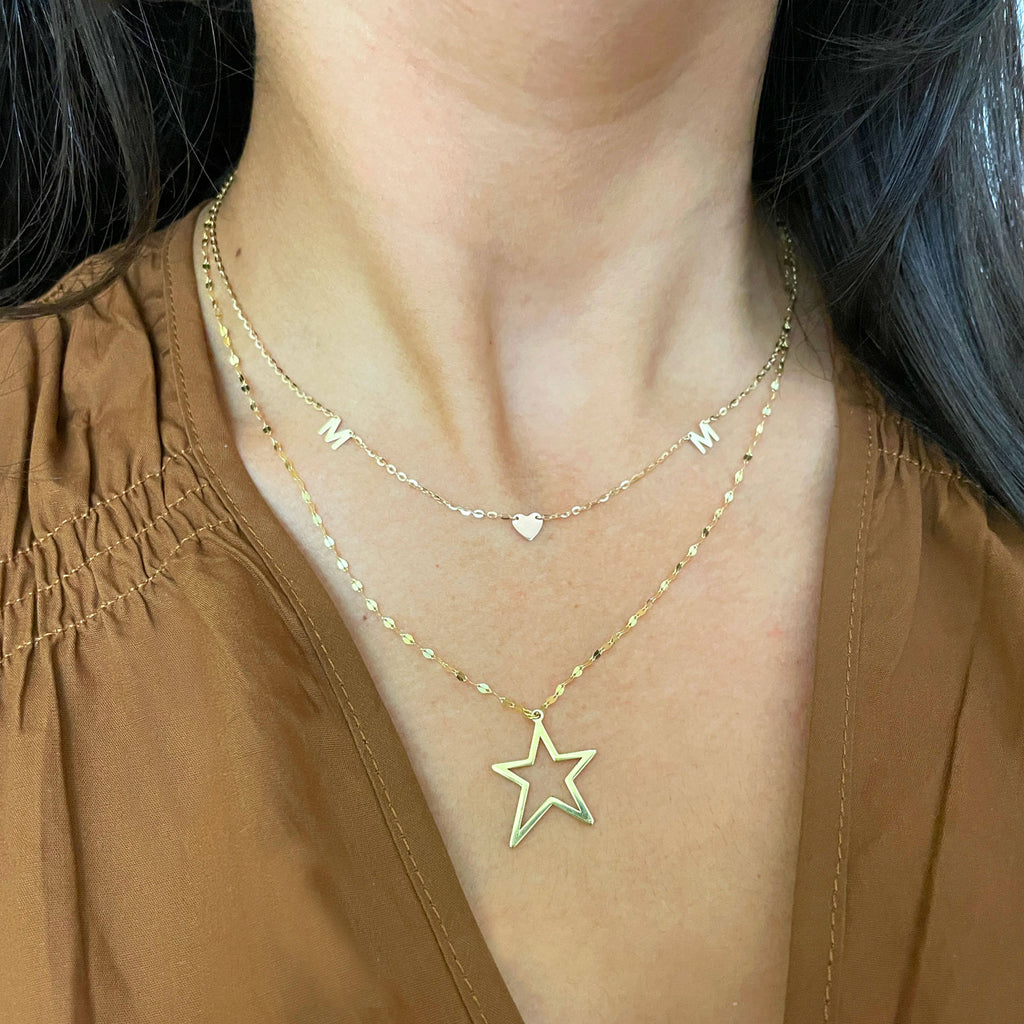 Open Star Necklace