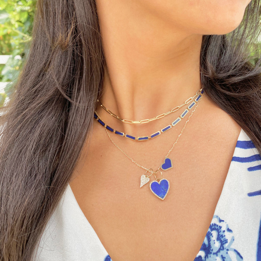 Baguette Lapis Necklace