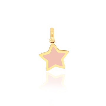 Mini Pink Mother of Pearl Star Charm